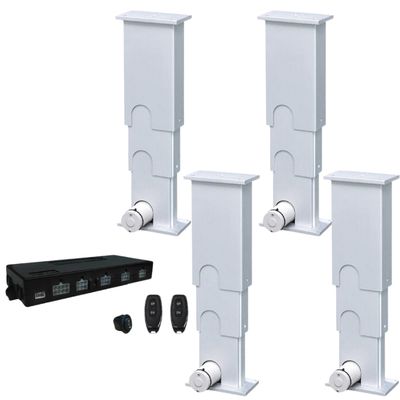 Four Hall Effect Telescopic Motorized Columns DC24V with Wired and Wireless Remote Operation